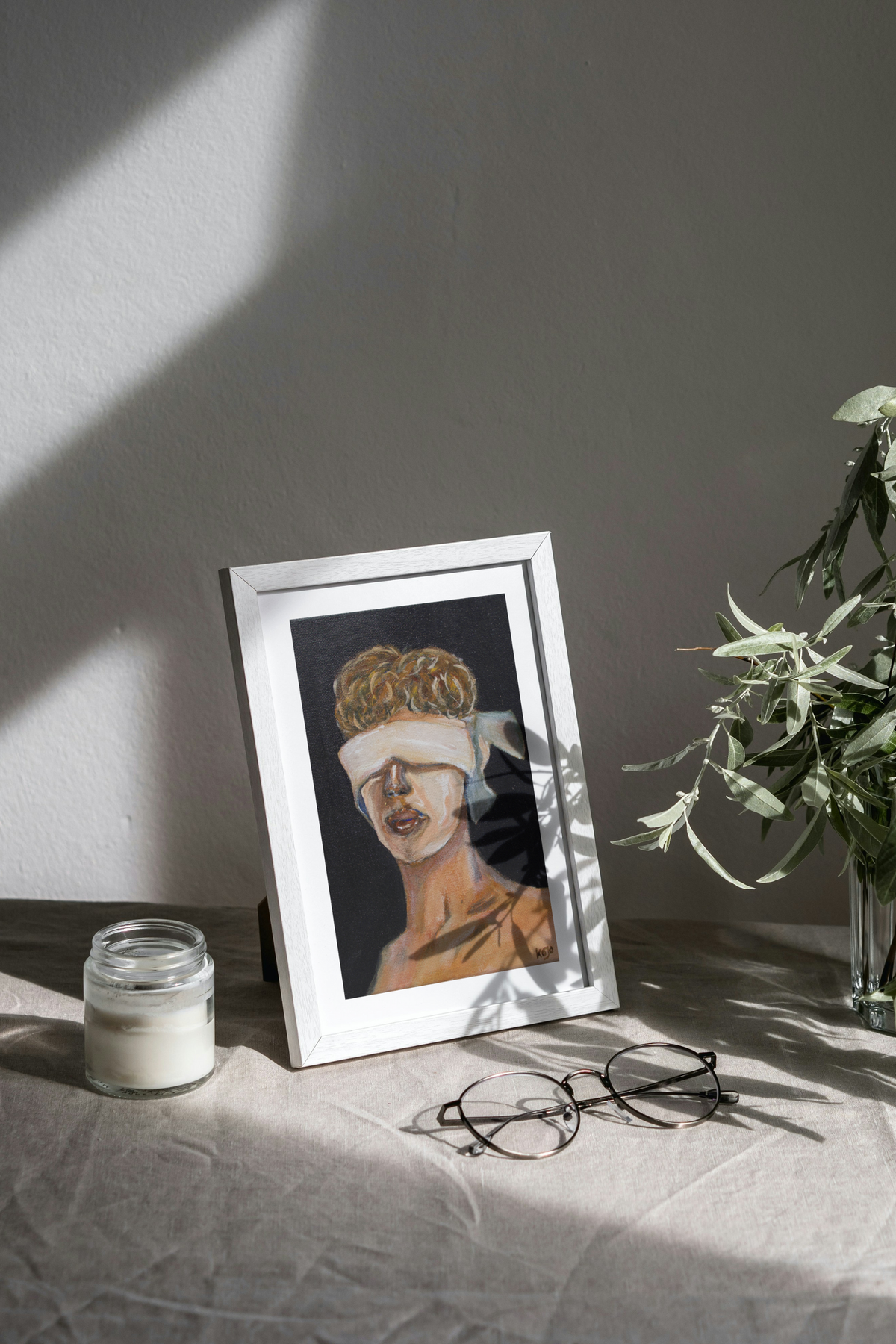 Blinded Man | Premium Art Print
