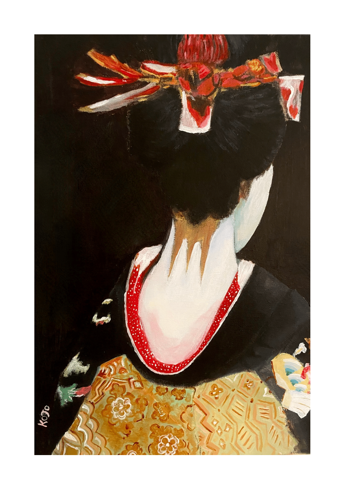 Geisha Kiku | Premium Art Print