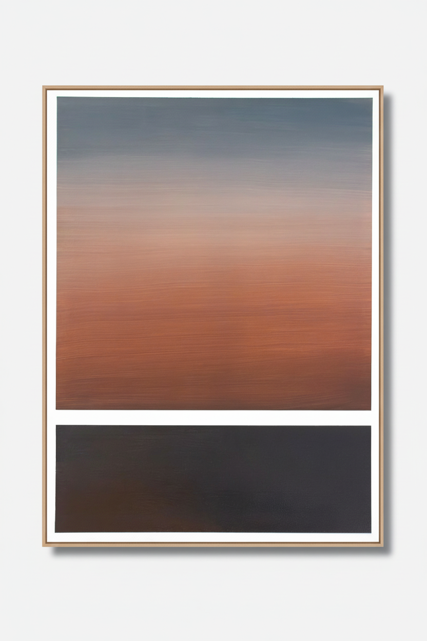 Messolonghi Lagoon with refined natural wood frame