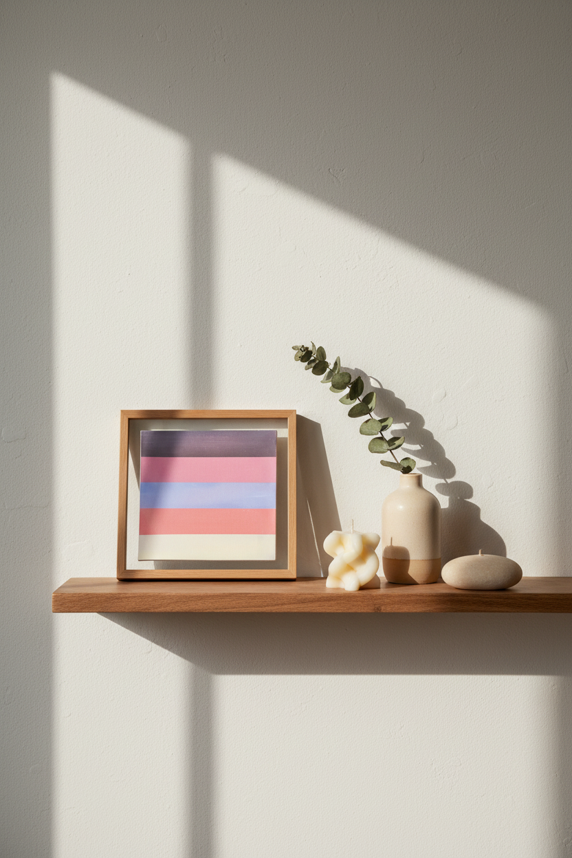 Pale Palette op plank styling