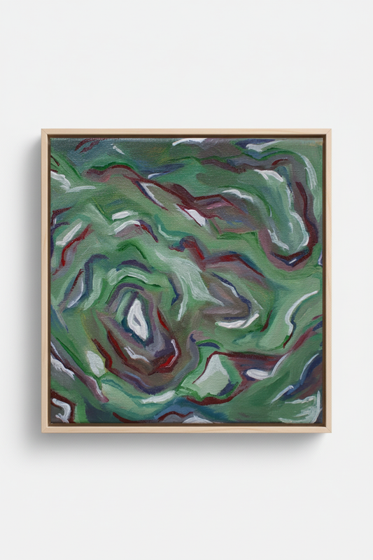 Natural wood framed version