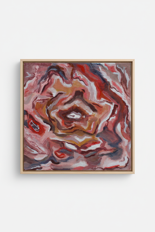 Antrum Roseum with natural wood frame