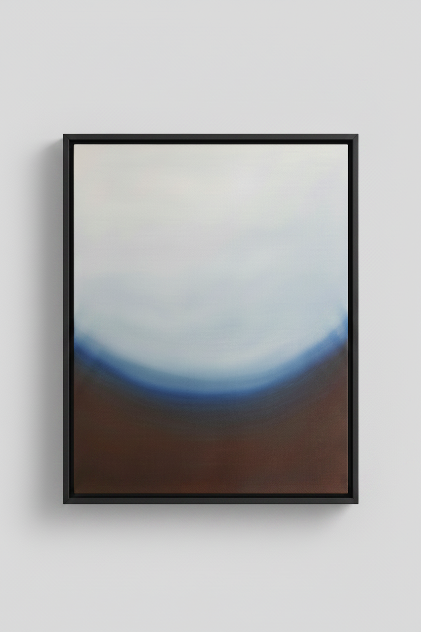 Arc — origineel schilderij in ultradunne zwarte baklijst — KOJO Art