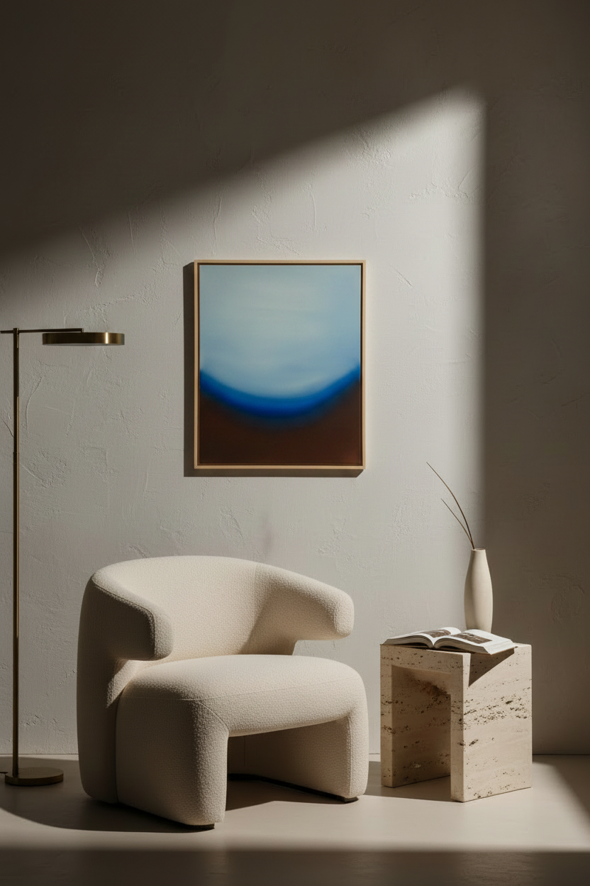 Arc — origineel abstract schilderij in modern interieur — KOJO Art
