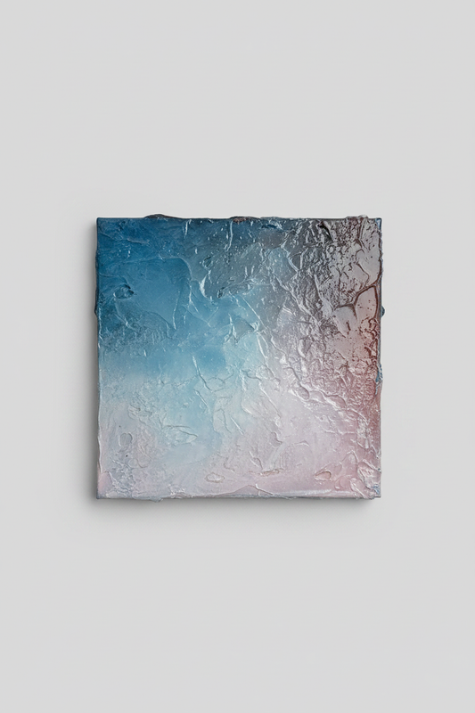 Detailshot — blauwe siliconen cellen