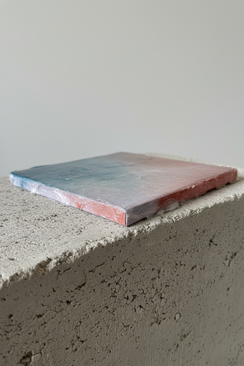 Edge shot op betonblok