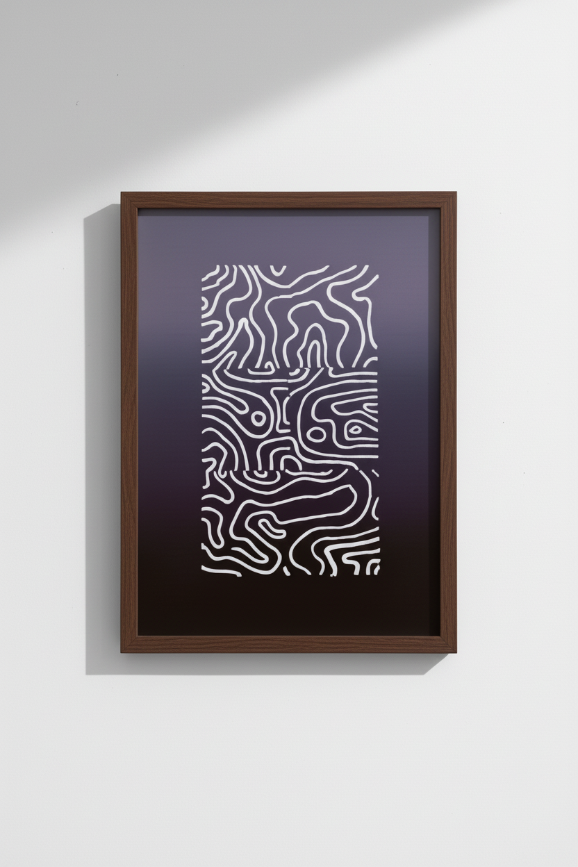 Evening Marks Study in klassieke lijst