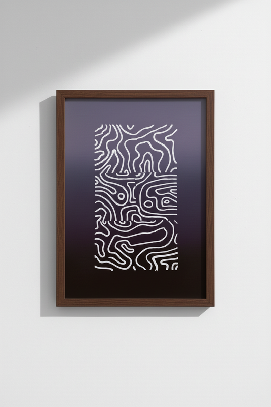 Evening Marks Study in klassieke lijst