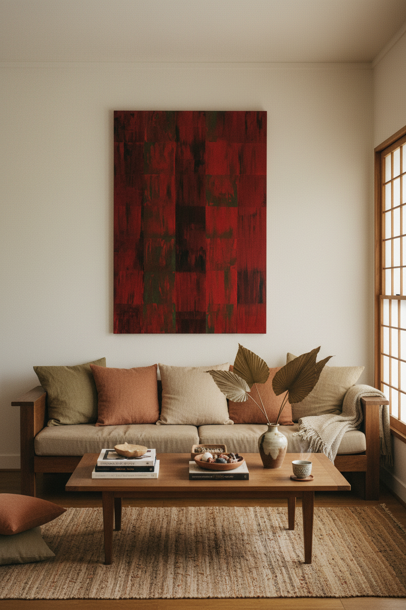 Kurenai in Japans interieur – correcte schaal