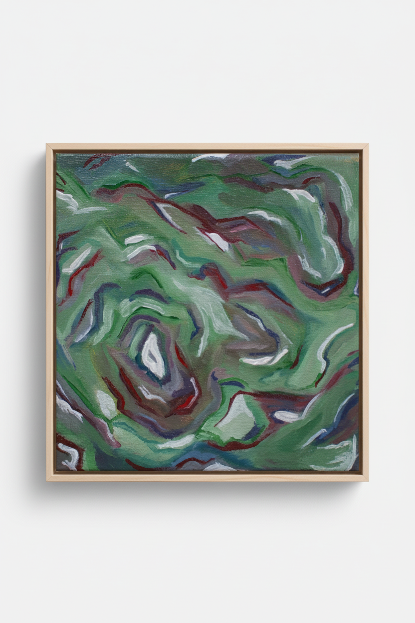 Natural wood framed version