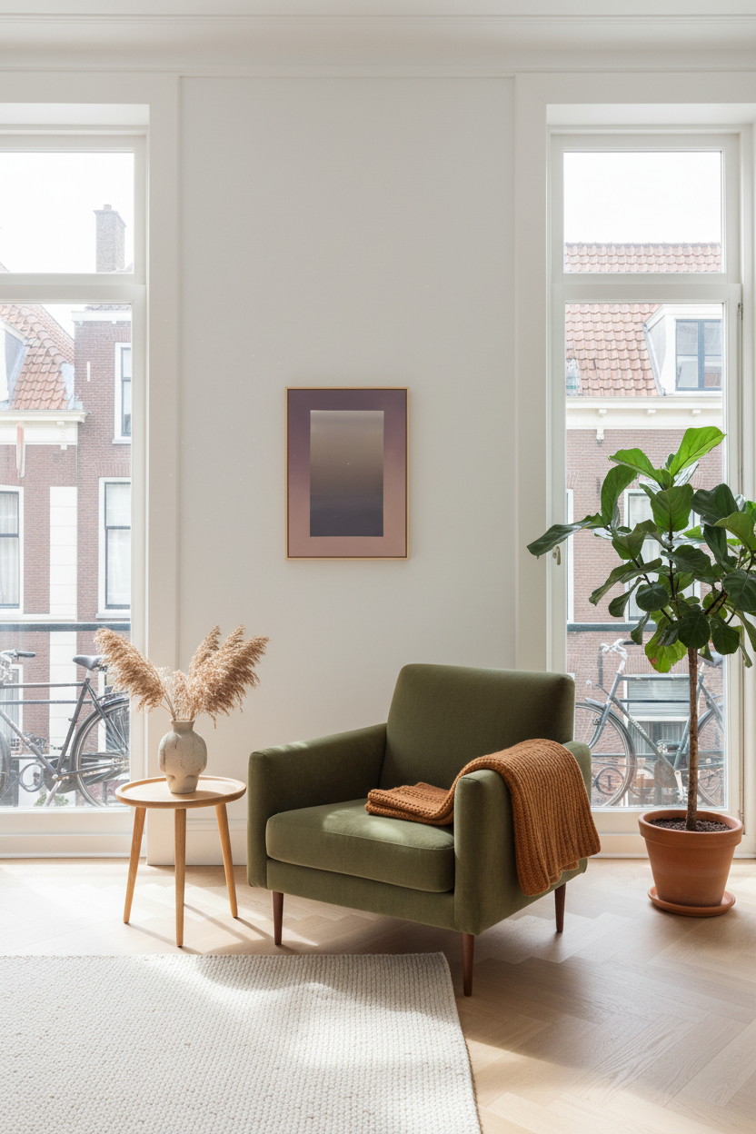 Ombré in Nederlandse woonkamer