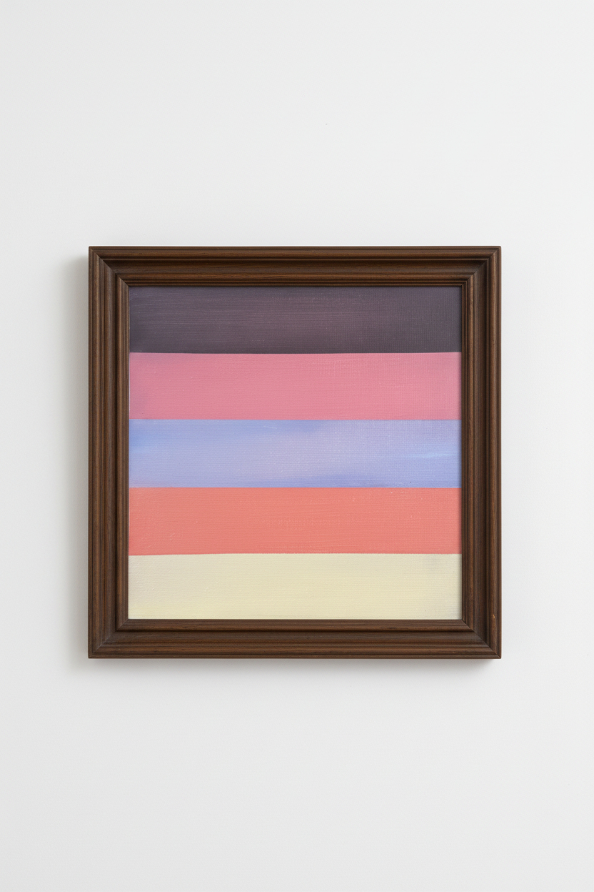 Pale Palette Study - Klassieke donkerbruine lijst