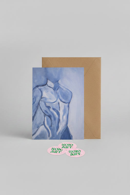 Torso print envelop KOJO stickers staand
